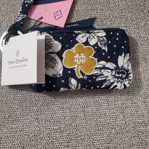 Vera Bradley Notre Dame Zip ID Lanyard